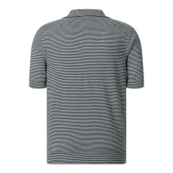 Gran Sasso Gestreiftes Poloshirt schwarz Poloshirt