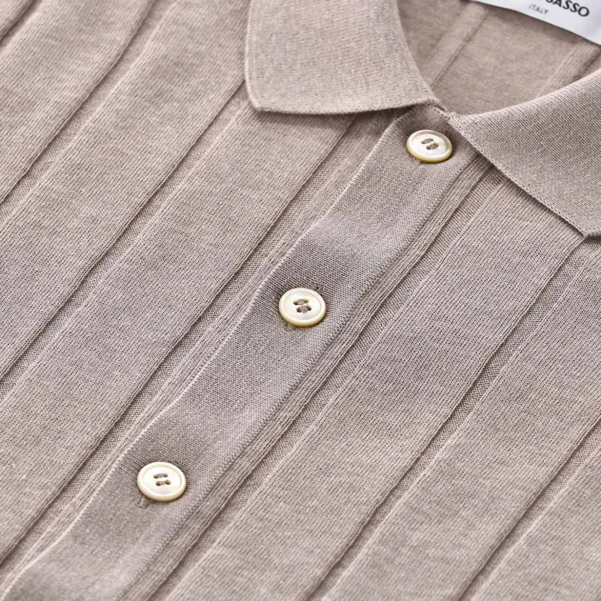 Gran Sasso Kurzarmhemd aus Baumwolle beige Hemd