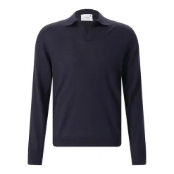 Gran Sasso Longsleeve aus Wolle blau