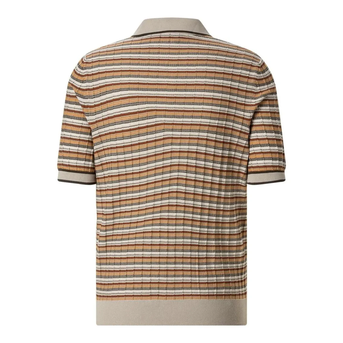 Gran Sasso Poloshirt aus Baumwollstrick mehrfarbig Poloshirt