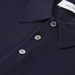 Gran Sasso Poloshirt aus Baumwolle blau Poloshirt