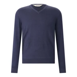 Gran Sasso Pullover mit V-Ausschnitt dunkelblau Pullover