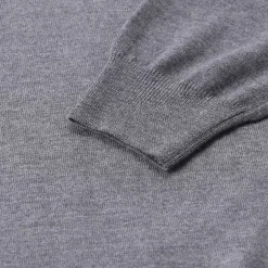 Gran Sasso Rollkragen-Pullover aus Schurwolle grau Rollkragenpullover
