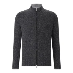 Gran Sasso Strickjacke aus Schurwolle grau Strickjacke