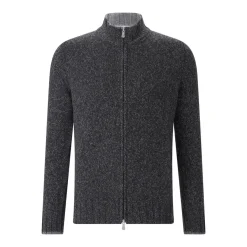 Gran Sasso Strickjacke aus Schurwolle grau Strickjacke