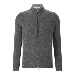 Gran Sasso Strickjacke aus Schurwolle grau Strickjacke