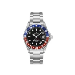 Grovana Herren Armbanduhr Key West schwarz Quarzuhr