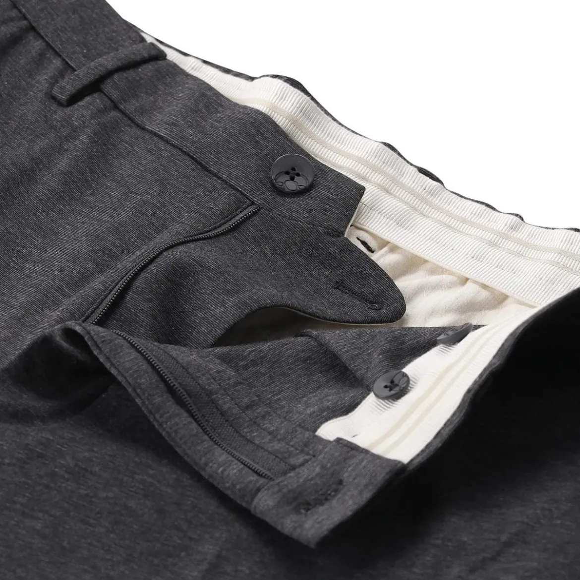 GTA Slim-Fit Stoffhose Davide grau Stoffhose