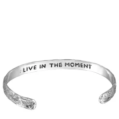 Haze & Glory Armband Armreif - Live in the moment 925 Silber silber Armreif