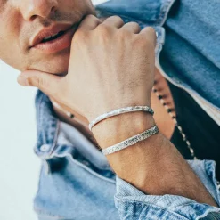 Haze & Glory Armband Armreif - Live in the moment 925 Silber silber Armreif
