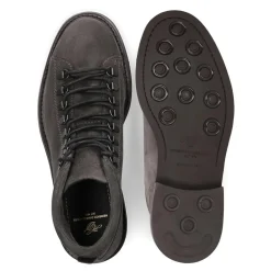 Heinrich Dinkelacker Der Florenz Hiking Boot V in Dunkelgrau aus weiche dunkel-grau Schnürstiefel
