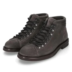 Heinrich Dinkelacker Der Florenz Hiking Boot V in Dunkelgrau aus weiche dunkel-grau Schnürstiefel