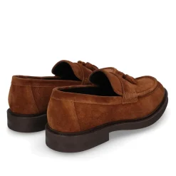 Heinrich Dinkelacker Der Florenz Tassel V Loafer in tiefem Braun kombin mittel-braun Monkstraps