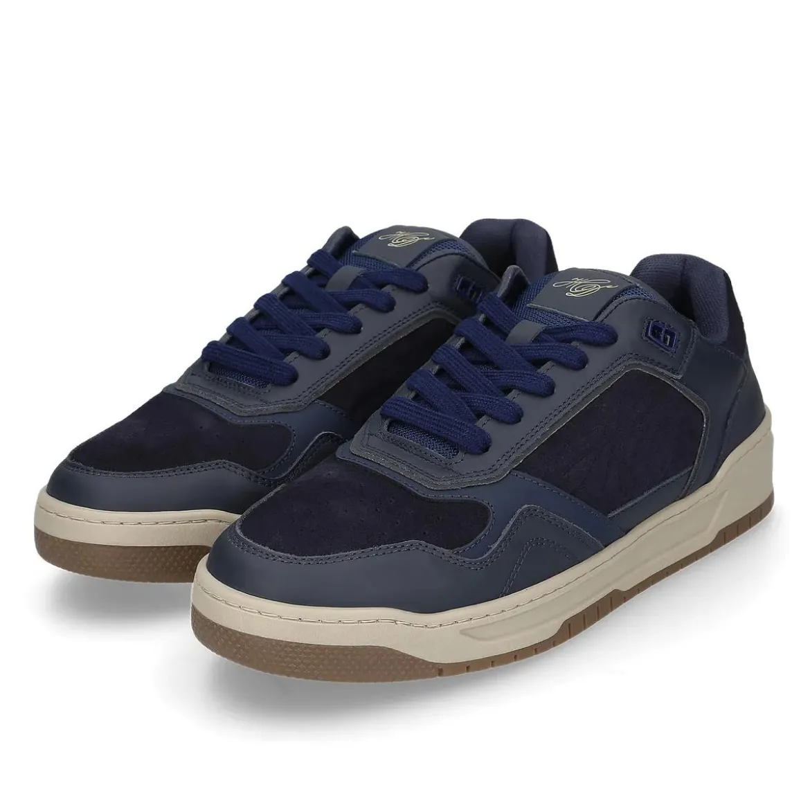 Heinrich Dinkelacker Der Los Angeles Sneaker CL in Dunkelblau bestichtdunkel-blau Low-Top-Sneaker