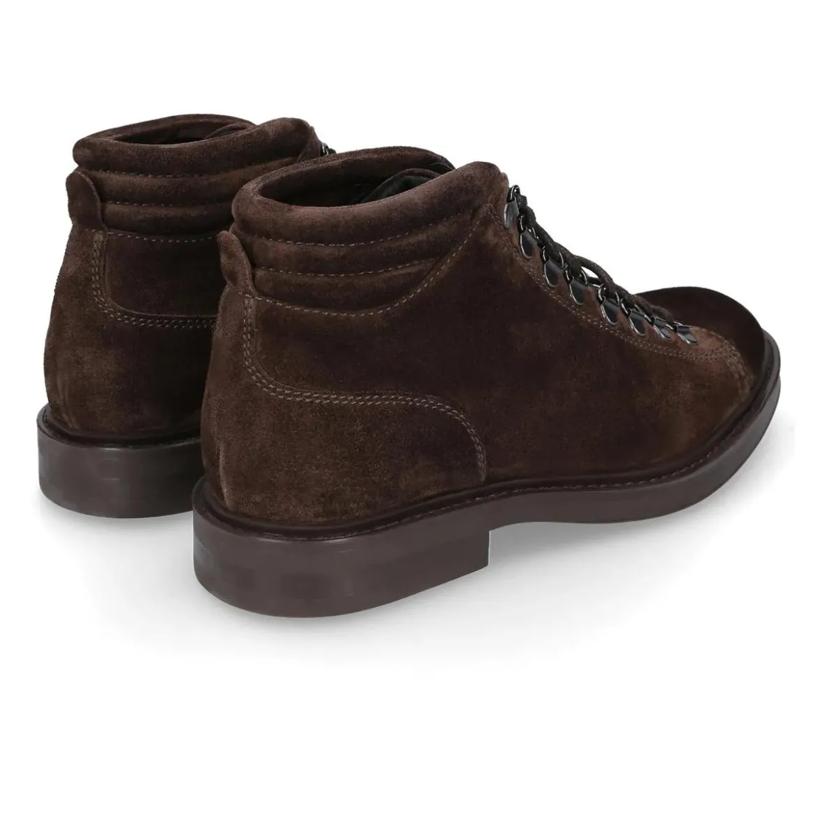 Heinrich Dinkelacker Hiking Boots Florenz Plain V dunkel-braun Schnürstiefel