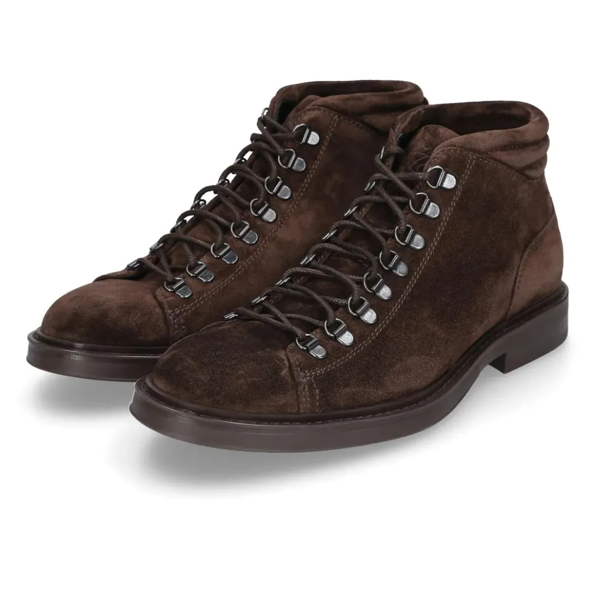 Heinrich Dinkelacker Hiking Boots Florenz Plain V dunkel-braun Schnürstiefel