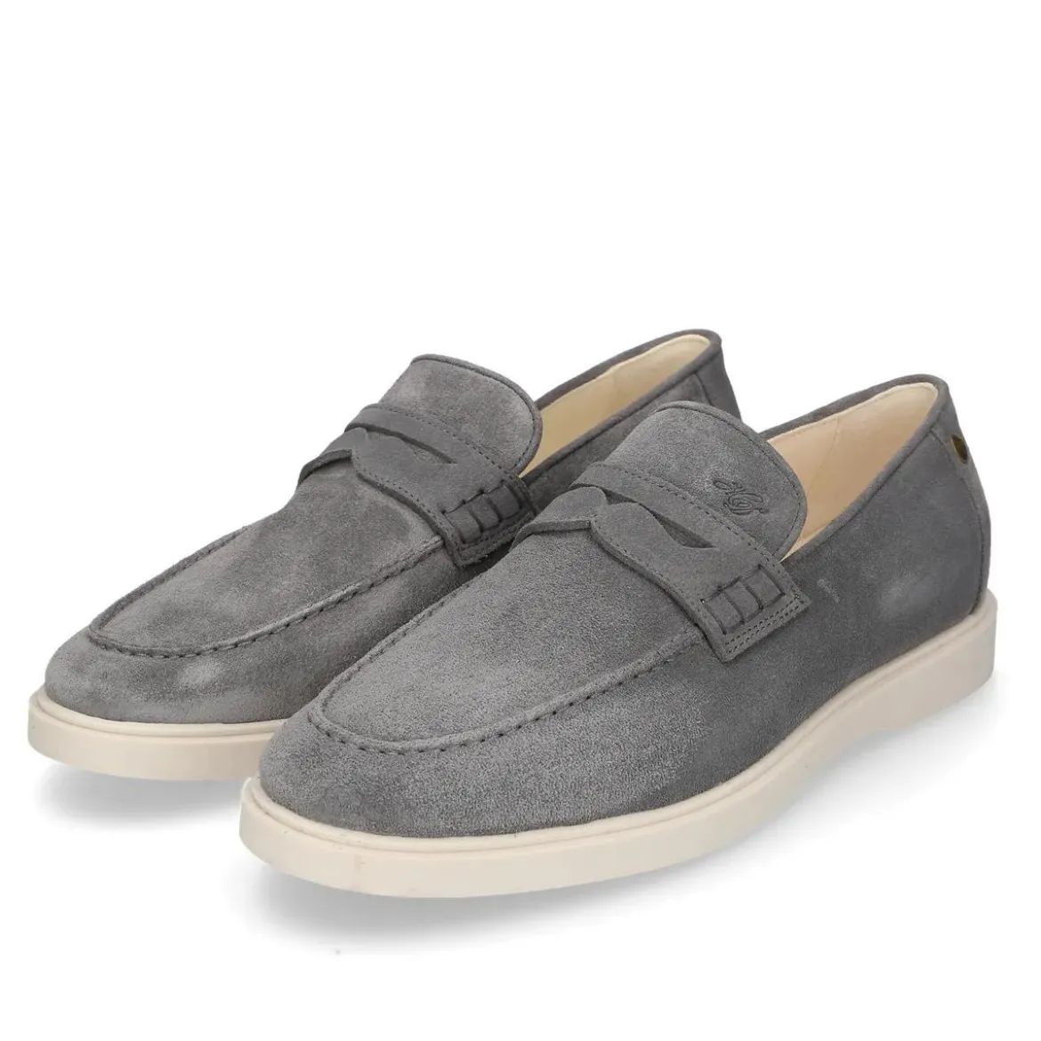 Heinrich Dinkelacker Loafer Genua Penny Loafer V grau Loafer