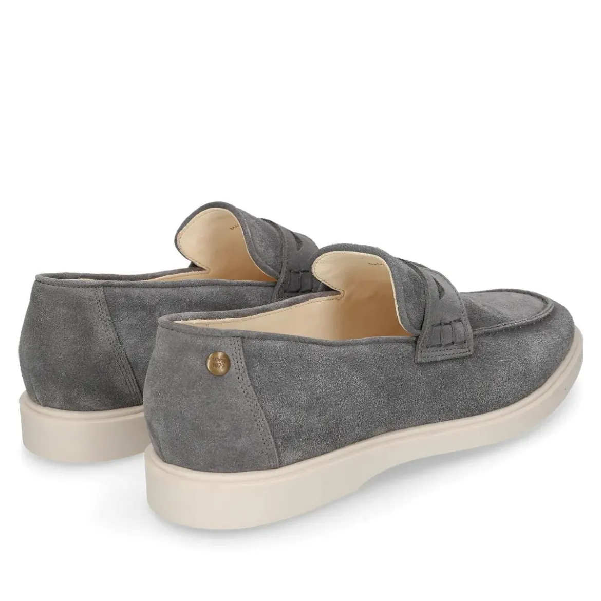 Heinrich Dinkelacker Loafer Genua Penny Loafer V grau Loafer