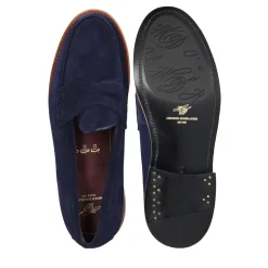 Heinrich Dinkelacker Loafer Wien Plain V blau Loafer