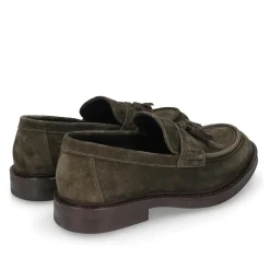 Heinrich Dinkelacker Loafer Florenz Plain V dunkel-grün Loafer