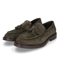 Heinrich Dinkelacker Loafer Florenz Plain V dunkel-grün Loafer