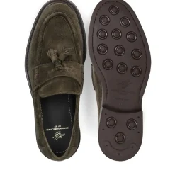 Heinrich Dinkelacker Loafer Florenz Plain V dunkel-grün Loafer