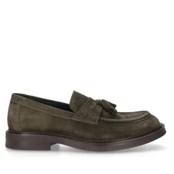 Heinrich Dinkelacker Loafer Florenz Plain V dunkel-grün Loafer