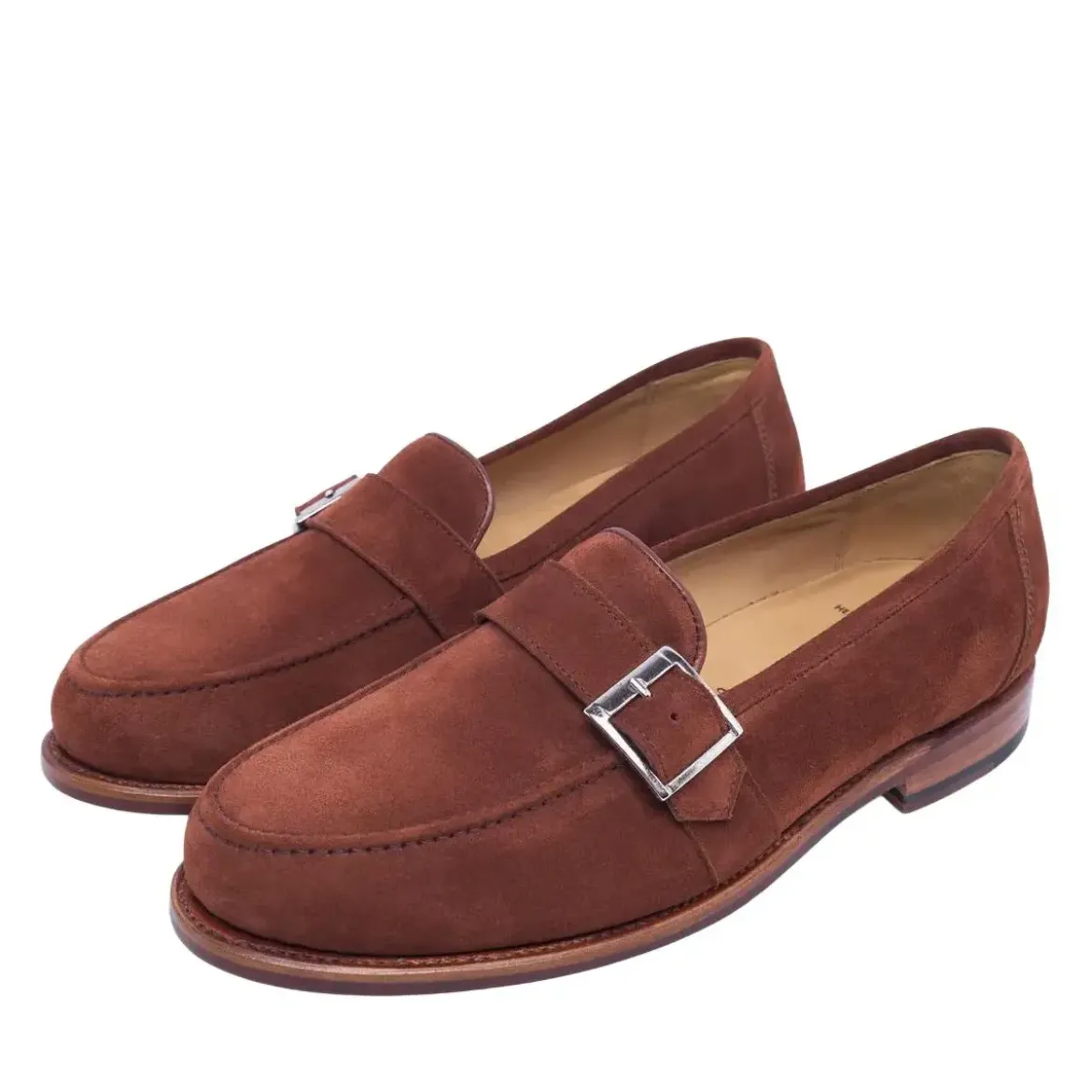 Heinrich Dinkelacker Loafer Wien Single Monk V mittel-braun Loafer