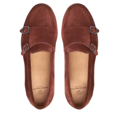 Heinrich Dinkelacker Loafer Wien Double Monk V mittel-braun Loafer