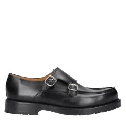 Heinrich Dinkelacker Schnallenschuh Rio Norweger BC schwarz Flache Schuhe