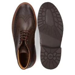Heinrich Dinkelacker Schnürboots Janosh K Full Brogue H dunkel-braun Stiefel