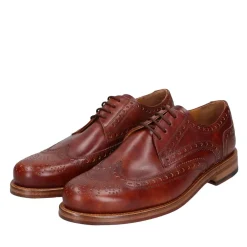 Heinrich Dinkelacker Schnürer Zürich Full-Brogue TC mittel-braun Schnürschuhe