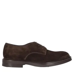 Heinrich Dinkelacker Schnürer Florenz Plain V dunkel-braun Schnürschuhe