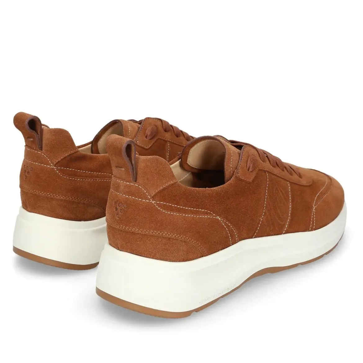 Heinrich Dinkelacker Sportliche Dynamik trifft auf zeitlose Eleganz: De mittel-braun Low-Top-Sneaker