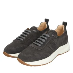 Heinrich Dinkelacker Sportliche Dynamik trifft auf zeitlose Eleganz: De dunkel-grau Low-Top-Sneaker