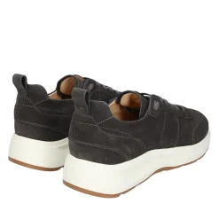 Heinrich Dinkelacker Sportliche Dynamik trifft auf zeitlose Eleganz: De dunkel-grau Low-Top-Sneaker