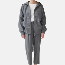 Helene Galwas Blouson Jacke mit Kapuze LUNA grau Blouson
