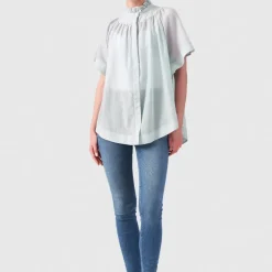 Helene Galwas Bluse IDIS hell-blau Bluse