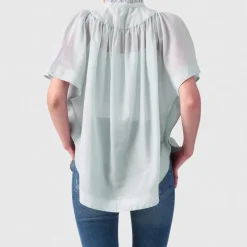 Helene Galwas Bluse IDIS hell-blau Bluse