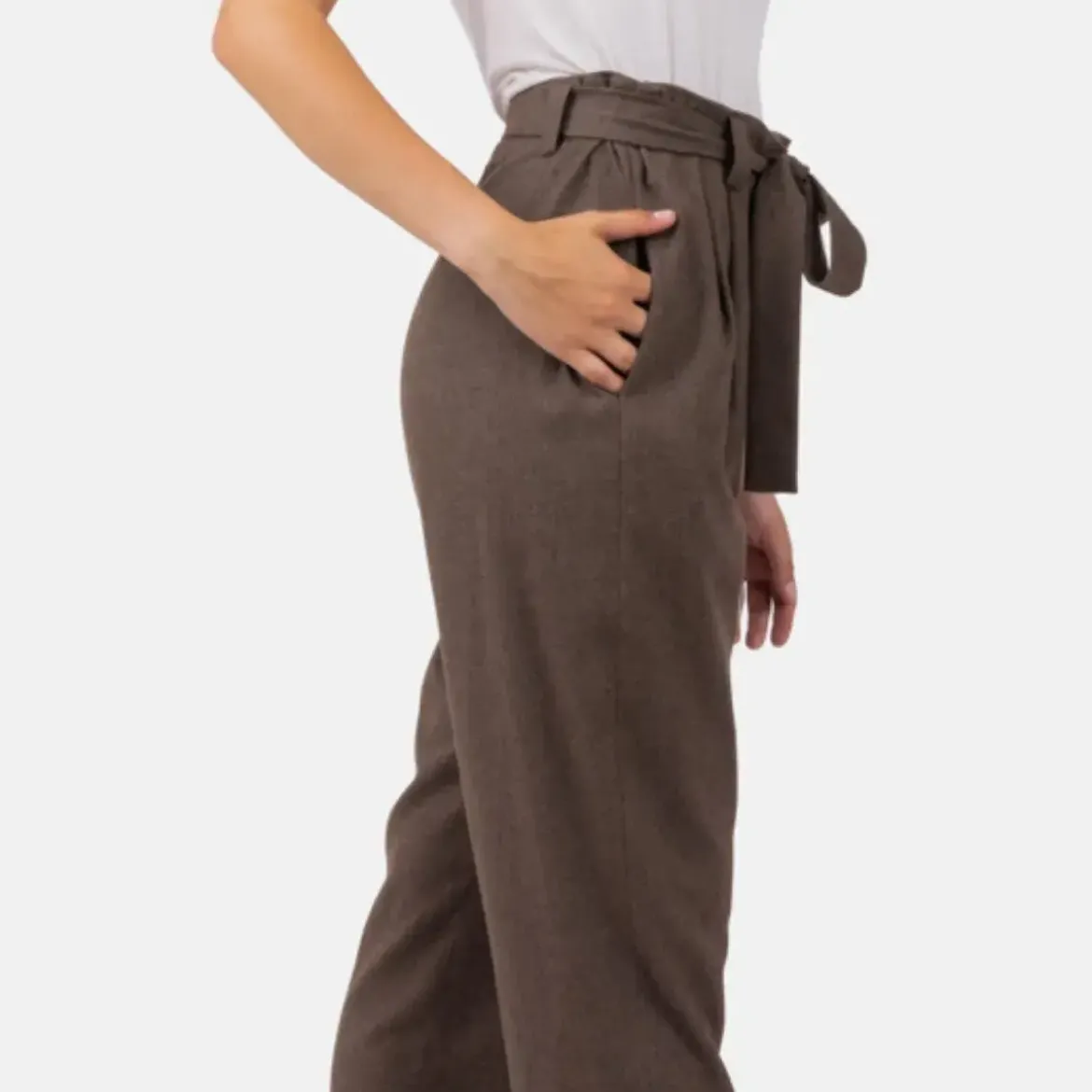 Helene Galwas Bundfaltenhose CAROLIN braun Hose