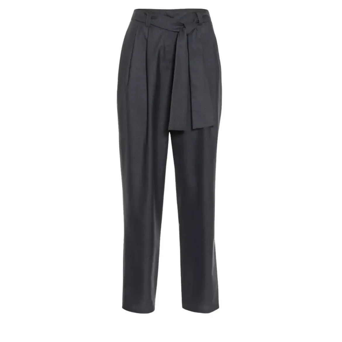Helene Galwas Bundfaltenhose CAROLIN WOLLMIX grau Hosenanzug