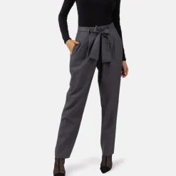 Helene Galwas Bundfaltenhose CAROLIN WOLLMIX grau Hosenanzug