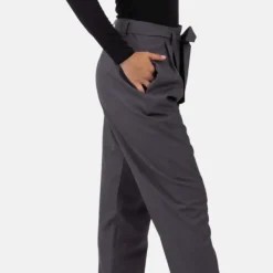 Helene Galwas Bundfaltenhose CAROLIN WOLLMIX grau Hosenanzug