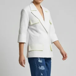 Helene Galwas Feminin taillierter Sommerblazer GEMMARE weiss Blazer