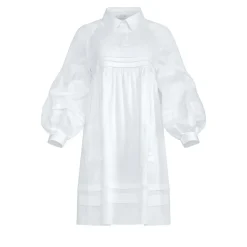 Helene Galwas Hemdblusenkleid KANIKA weiss Minikleid