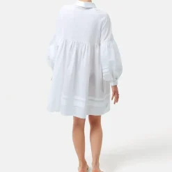Helene Galwas Hemdblusenkleid KANIKA weiss Minikleid