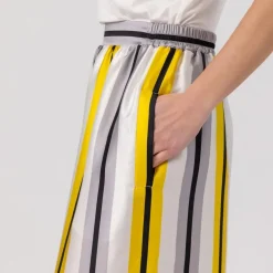 Helene Galwas Hose aus Seidensatin JOHANNA gelb Hosenanzug