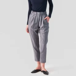 Helene Galwas Hose im Jogger-Stil aus Wolle LOLA grau Hose