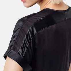 Helene Galwas Kurzarmkleid AVARE schwarz Midikleid