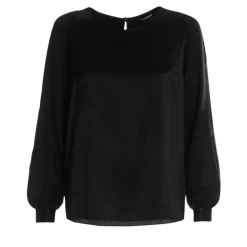 Helene Galwas Langarmbluse ALINA schwarz Bluse